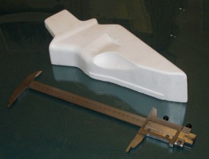 Пенопластовая модель отливки. Зуб ковша экскаваторара 